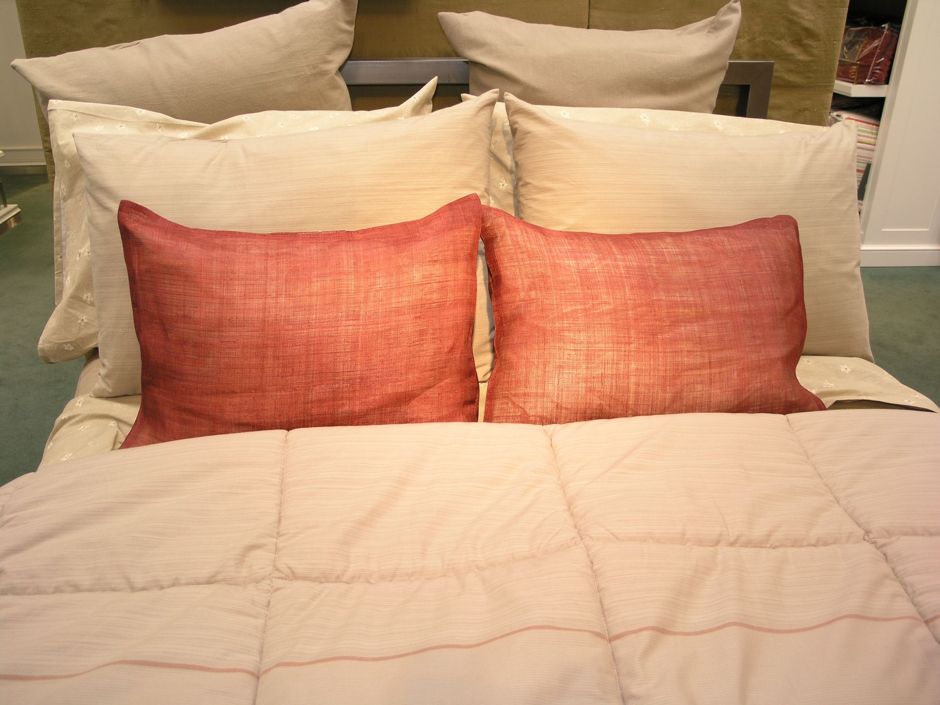 Colorful Pillow and Bed Spread