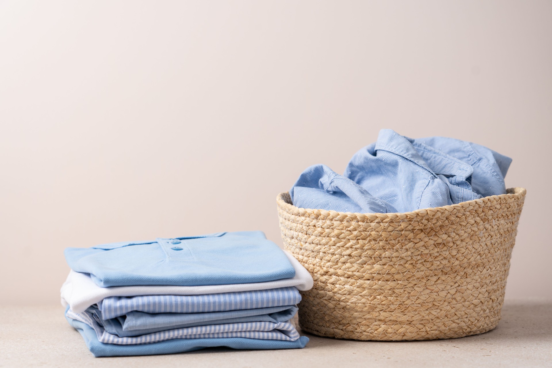 Laundry and dry cleaning service concept